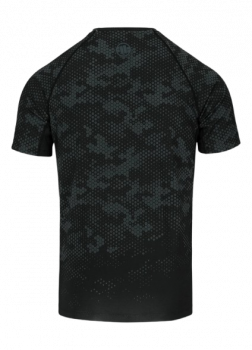 Preview: Pit Bull Rashguard Hex Camo kurz oliv